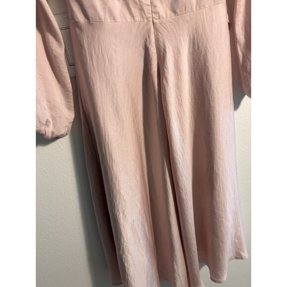 Billy J Soft Pink Starry Nights Tie Front Dress Womens Size 6 NWT - Picture 7 of 9